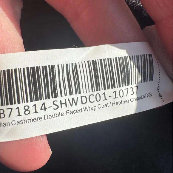 Quince 100% Mongolian Cashmere Double-faced Wrap Coat, NWT. XS - Picture 8 of 10